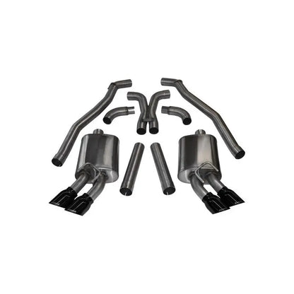 Corsa 12-13 Chevrolet Camaro Coupe ZL1 6.2L V8 Black Sport Cat-Back + XO Exhaust NP Motorsports
