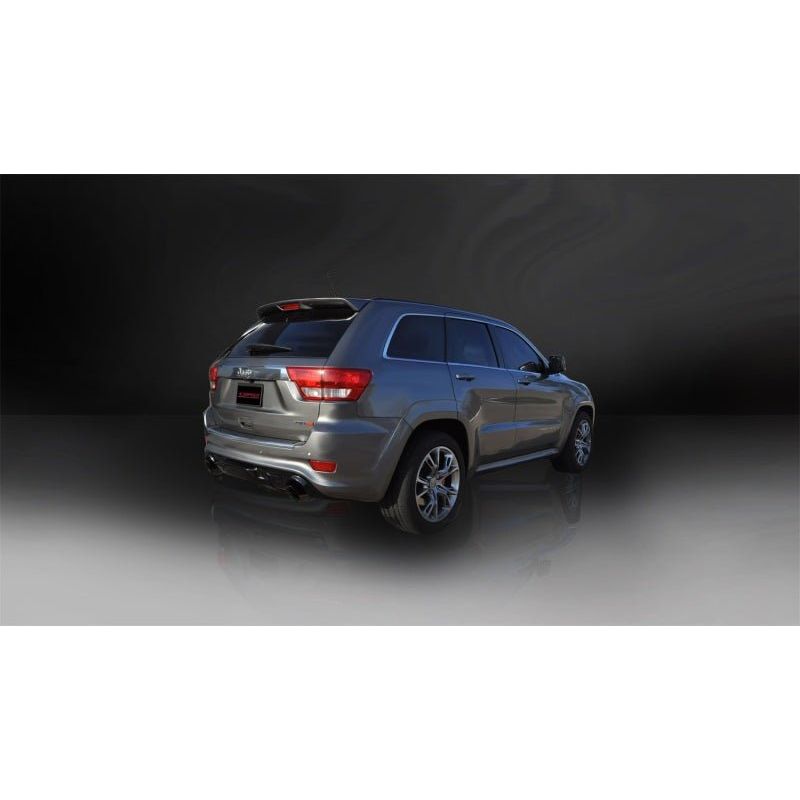 Corsa 12-14 Jeep Grand Cherokee 6.4L V8 Black Sport Cat-Back Exhaust NP Motorsports