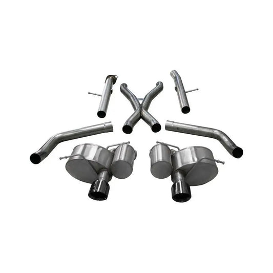 Corsa 12-20 Jeep Grand Cherokee SRT 2.75in Dual Rear Xtreme Cat-Back Exhaust - Black PVD Tip Finish - Get it from Bo