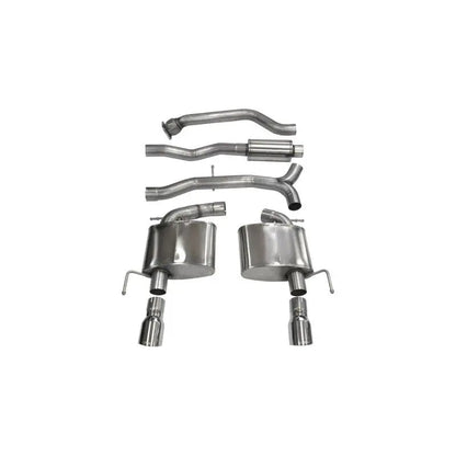 Corsa 13-14 Cadillac ATS Sedan 2.0L A/T Polished Sport Dual Rear Cat-Back Exhaust - Get it from Bo