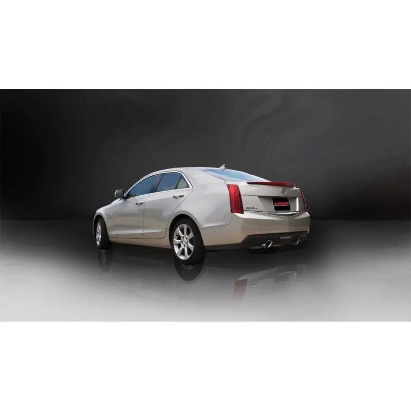 Corsa 13-14 Cadillac ATS Sedan 2.0L A/T Polished Sport Dual Rear Cat-Back Exhaust - Get it from Bo