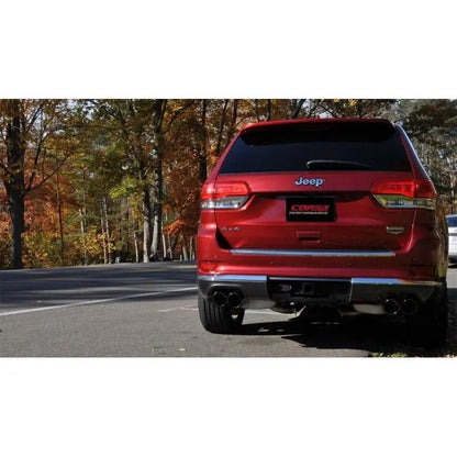 Corsa 14-16 Jeep Grand Cherokee Summit Edition Black 2.5in Dual Rear Exit Cat-Back Exhaust - Get it from Bo