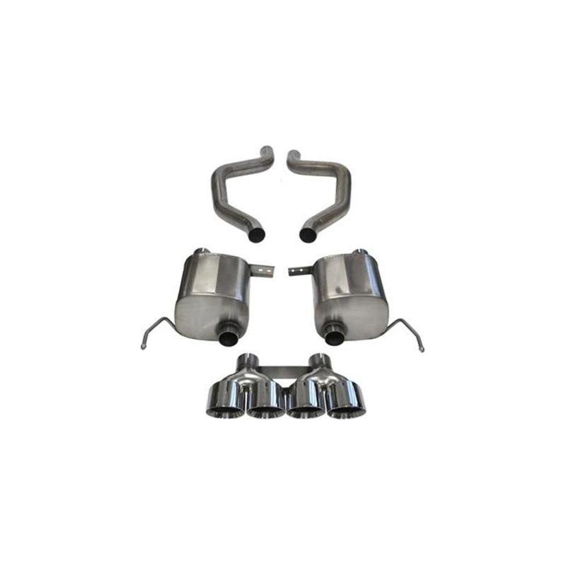 Corsa 15+ Chevy Corvette Z06 (Grand Sport M/T Only) 3in Axle Back Xtreme Exhaust Pol Quad 4.5in Tip NP Motorsports