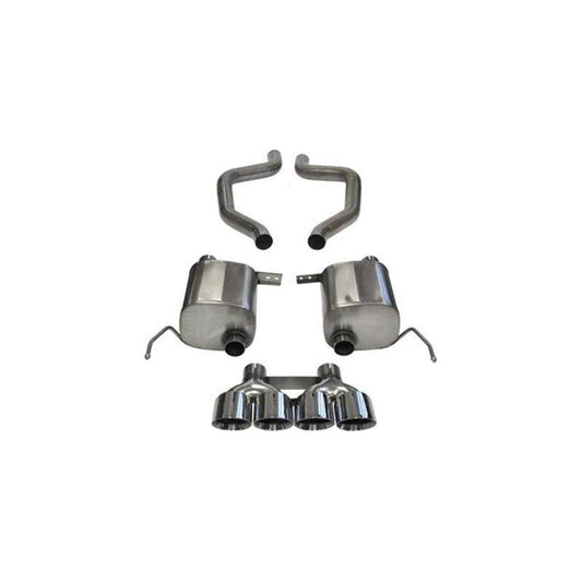 Corsa 15+ Chevy Corvette Z06 (Grand Sport M/T Only) 3in Axle Back Xtreme Exhaust Pol Quad 4.5in Tip NP Motorsports