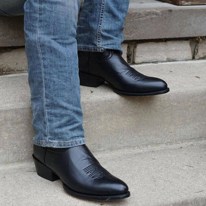 Cowboy Dress Boots | Mens Classic Round-Toe Boots (H7001) - Get it from Bo