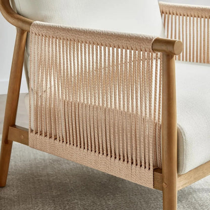 Cream Braided Accent Chairs Set Of 2 For Living Room - Get it from Bo