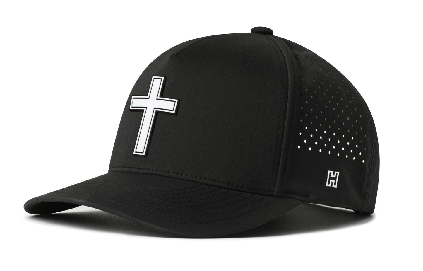 Cross Performance 5-Panel Hat | White Christian Flexfit Snapback - Get it from Bo