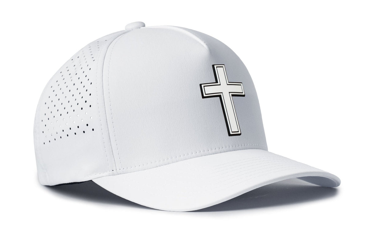 Cross Performance 5-Panel Hat | White Christian Flexfit Snapback - Get it from Bo