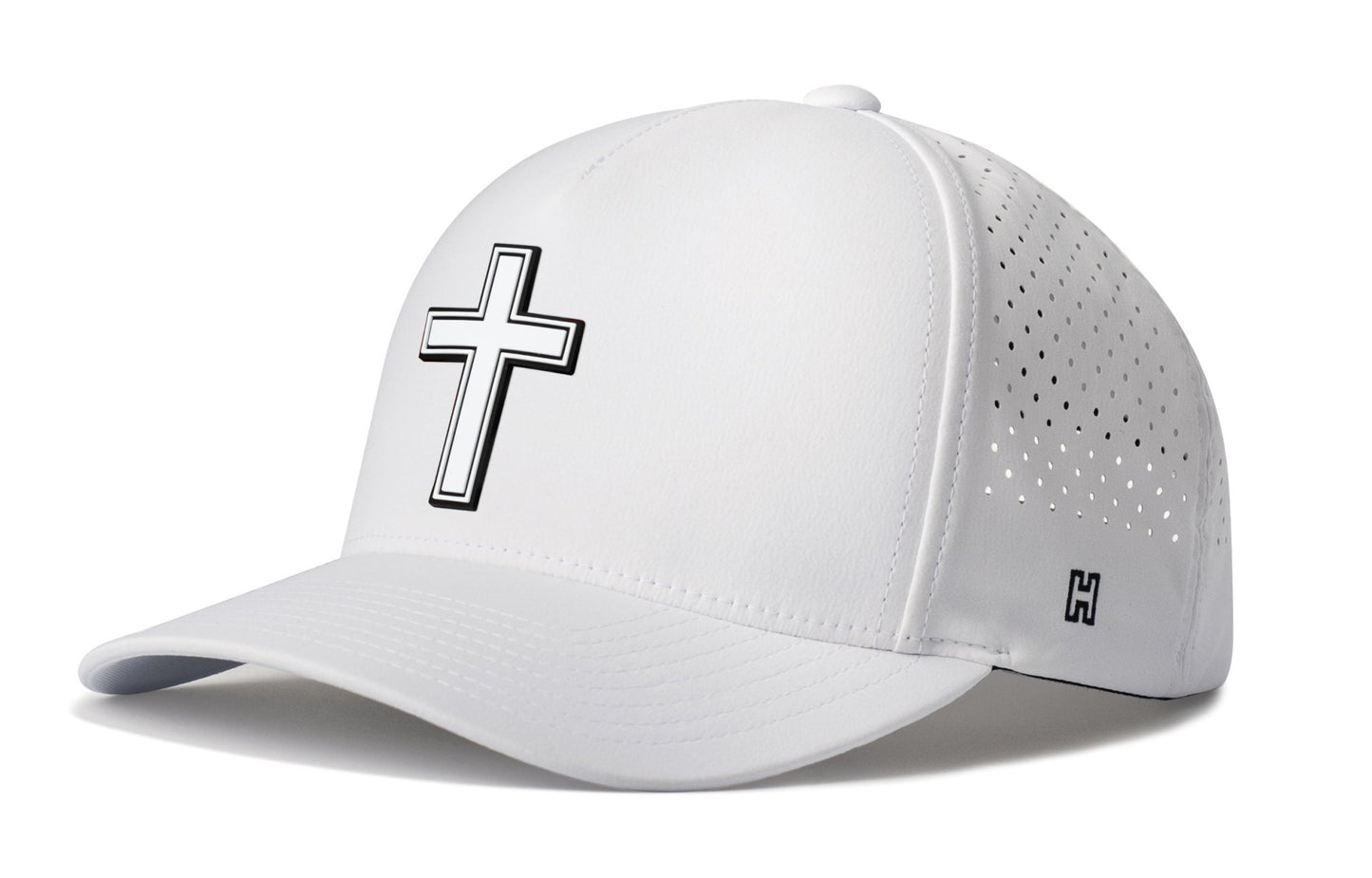 Cross Performance 5-Panel Hat | White Christian Flexfit Snapback - Get it from Bo