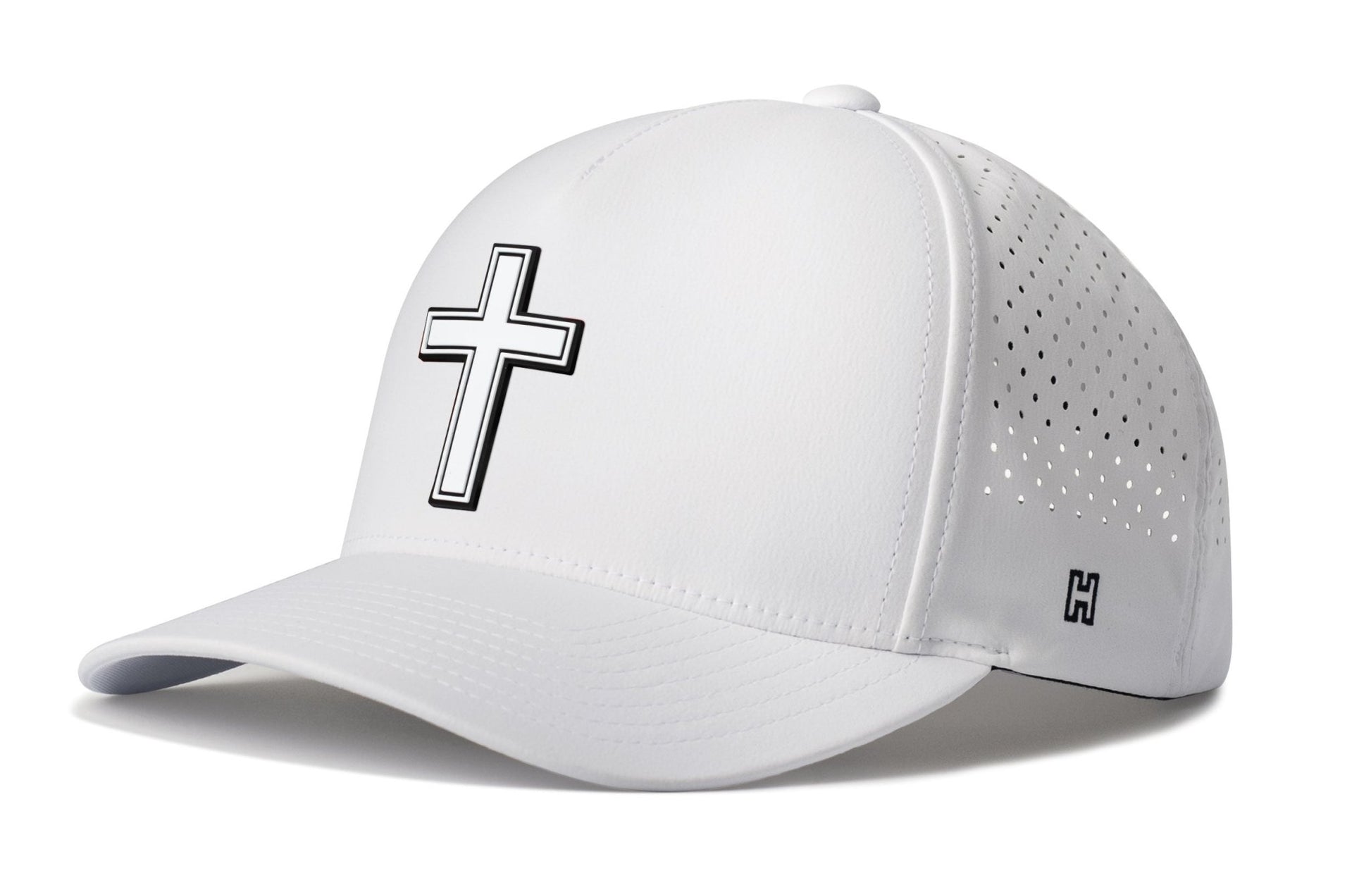 Cross Performance 5-Panel Hat | White Christian Flexfit Snapback - Get it from Bo
