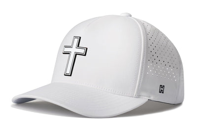 Cross Performance 5-Panel Hat | White Christian Flexfit Snapback - Get it from Bo
