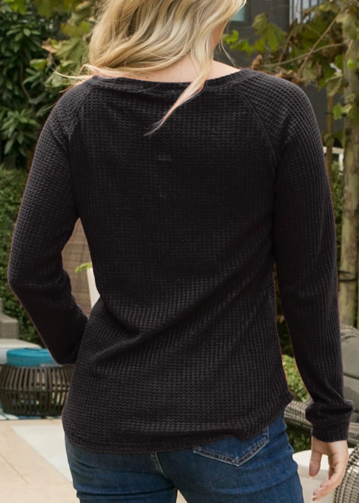 Cross Stitching Textured Pullover - Get it from Bo