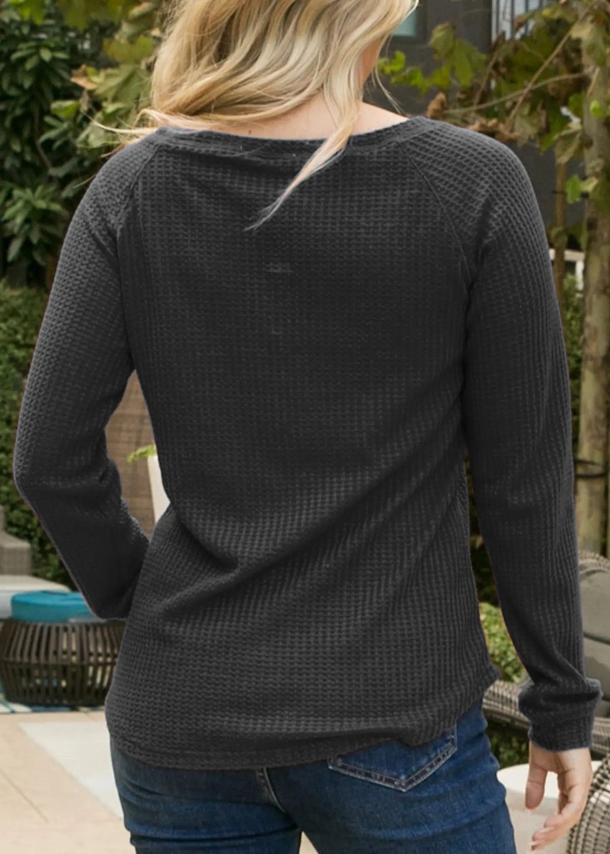 Cross Stitching Textured Pullover - Get it from Bo