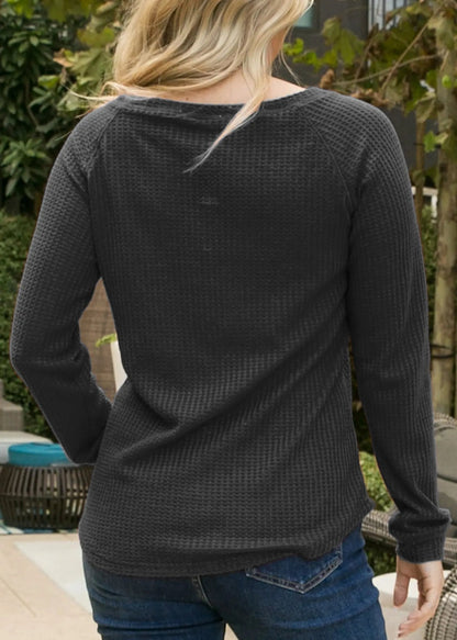 Cross Stitching Textured Pullover - Get it from Bo