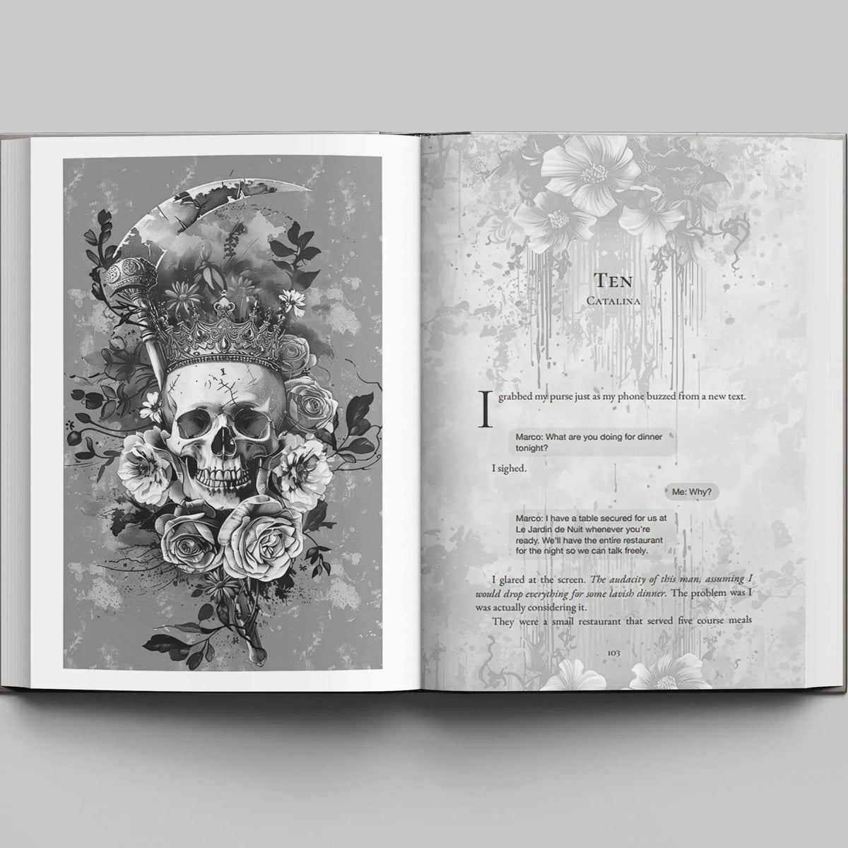 Crowned In Blood Book Box - Dark Mafia Romance Special Edition with Sprayed Edges - Get it from Bo