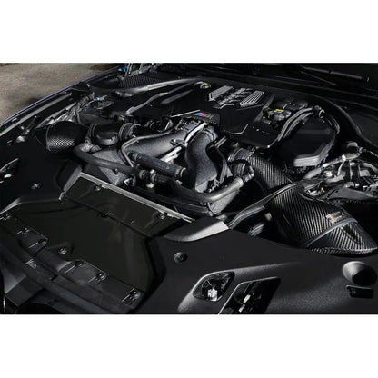 CSF 16-21 BMW M5 (F90) / 17-21 BMW M8 (F91/F92/F93) Twin Charge-Air-Cooler Set - Crinkle Black - Get it from Bo