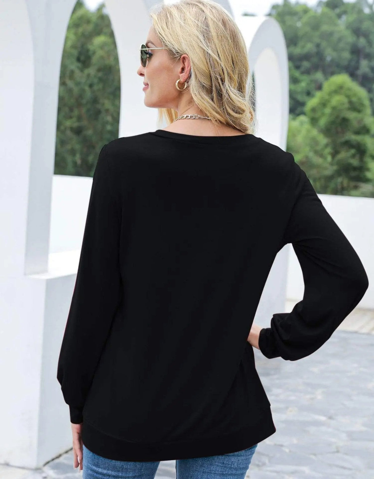 Cut Out Pullover Long Sleeve - Get it from Bo