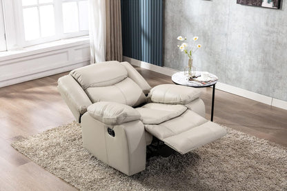 Breathable Leather Manual Recliner For Living Room ShipItFurniture