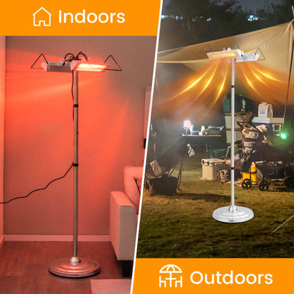 1500W Standing Electric Heater with Double-Sided Heating ShipItFurniture