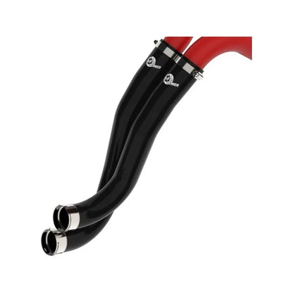 aFe 22-24 Ford Bronco Raptor BladeRunner Aluminum Hot and Cold Charge Pipe Kit Red NP Motorsports