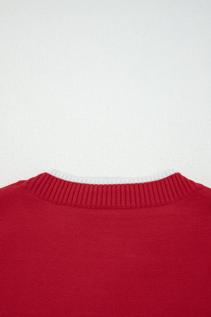 Malaysia accent Holiday Cropped Sweater