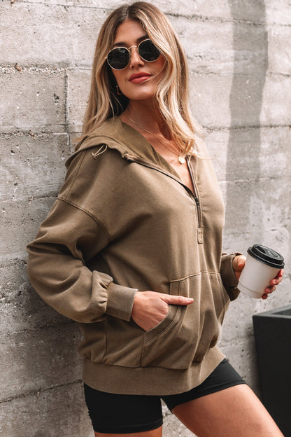 Solana Mineral Wash Baggy Hoodie