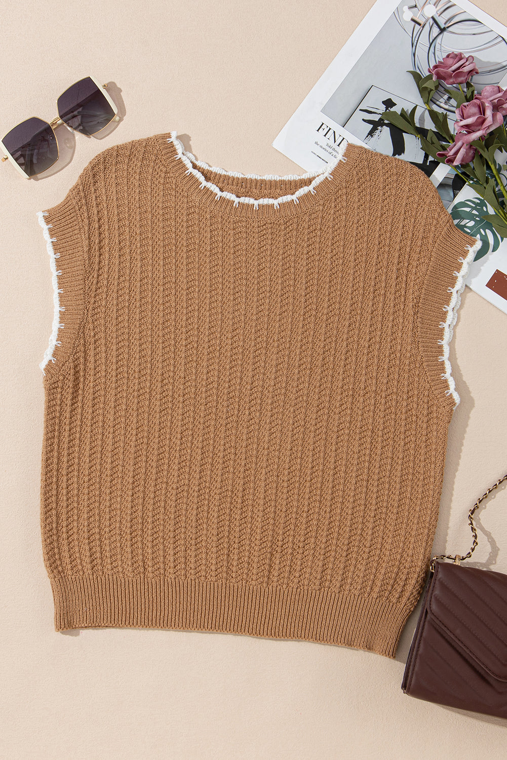 Sophia Knit Short Sleeve Sweater