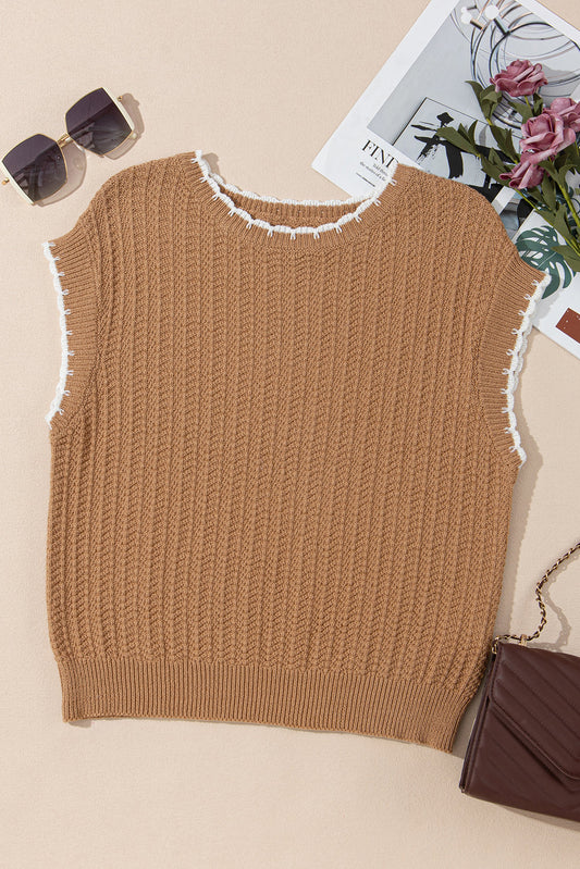 Sophia Knit Short Sleeve Sweater