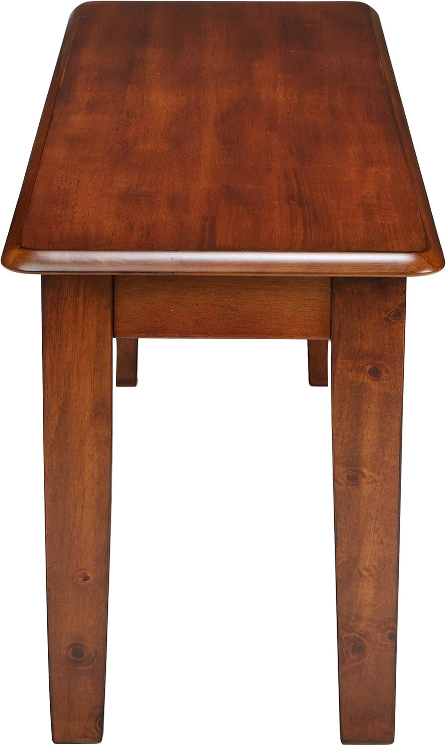 Berringer 17.5 Inch Rustic Traditional Dining Bench, Brown