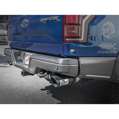 aFe MACH Force-Xp 3in to 3-1/2in 304 SS Cat-Back Exhaust w/Black Tip 17-18 Ford F-150 Raptor V6 3.5L NP Motorsports