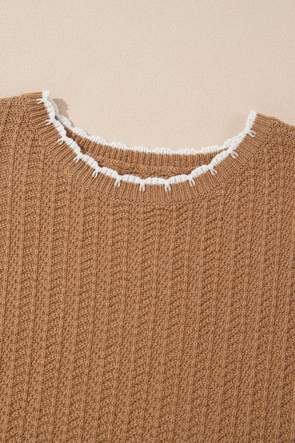 Sophia Knit Short Sleeve Sweater