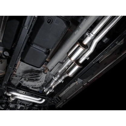 AWE 25+ RAM 1500 3.0TT 0FG Catback Touring Exhaust - Chrome Silver Tips NP Motorsports