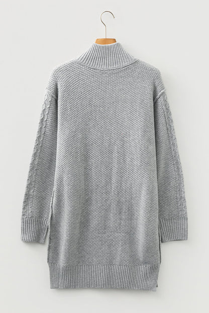 Sofia Ribbed Trim Loose Sweater