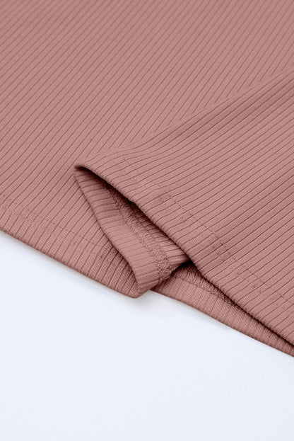 Elizabeth Crewneck Ribbed top Long Sleeve Top