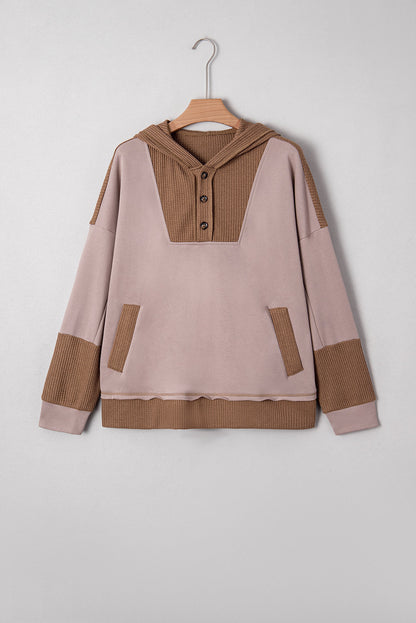 Alessia Exposed Seam Casual Hoodie