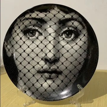 Ceramic Italian Face Hanging Plate Wall Decoration European Get it from Bo