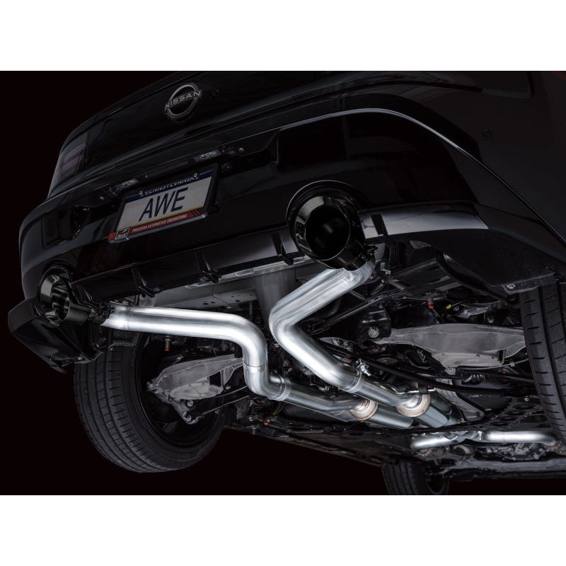 AWE 2023 Nissan Z RZ34 RWD Track Edition Catback Exhaust System w/ Diamond Black Tips NP Motorsports