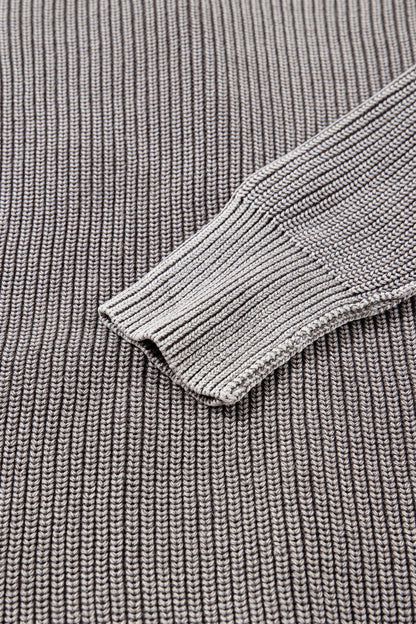 Sunny Patchwork Knit Open Sweater