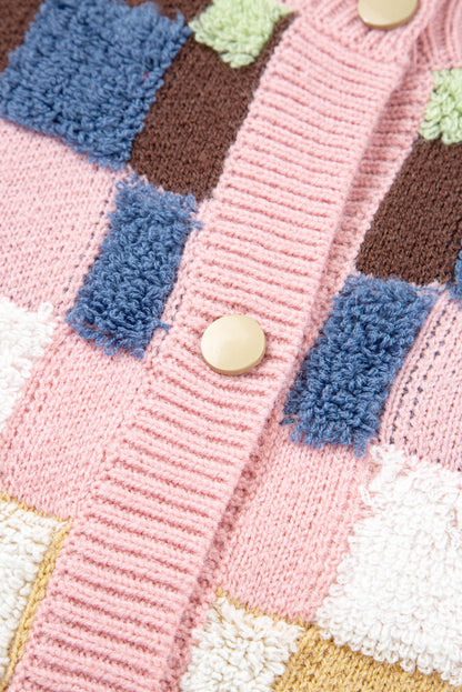 Kiara Pattern Front Cardigan Sweater