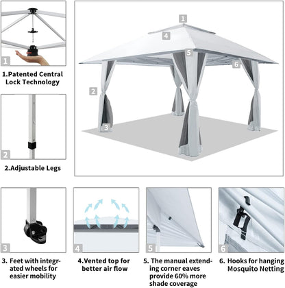 Easiest Pop Up Gazebo With Wheeled Storage Bag ShipItFurniture
