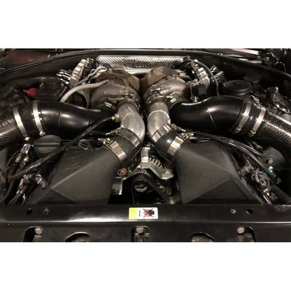 CSF 12-16 BMW M5 (F10) / 12-18 BMW M6 (F06/F12/F13) Twin Charge-Air-Cooler Set - Crinkle Black NP Motorsports