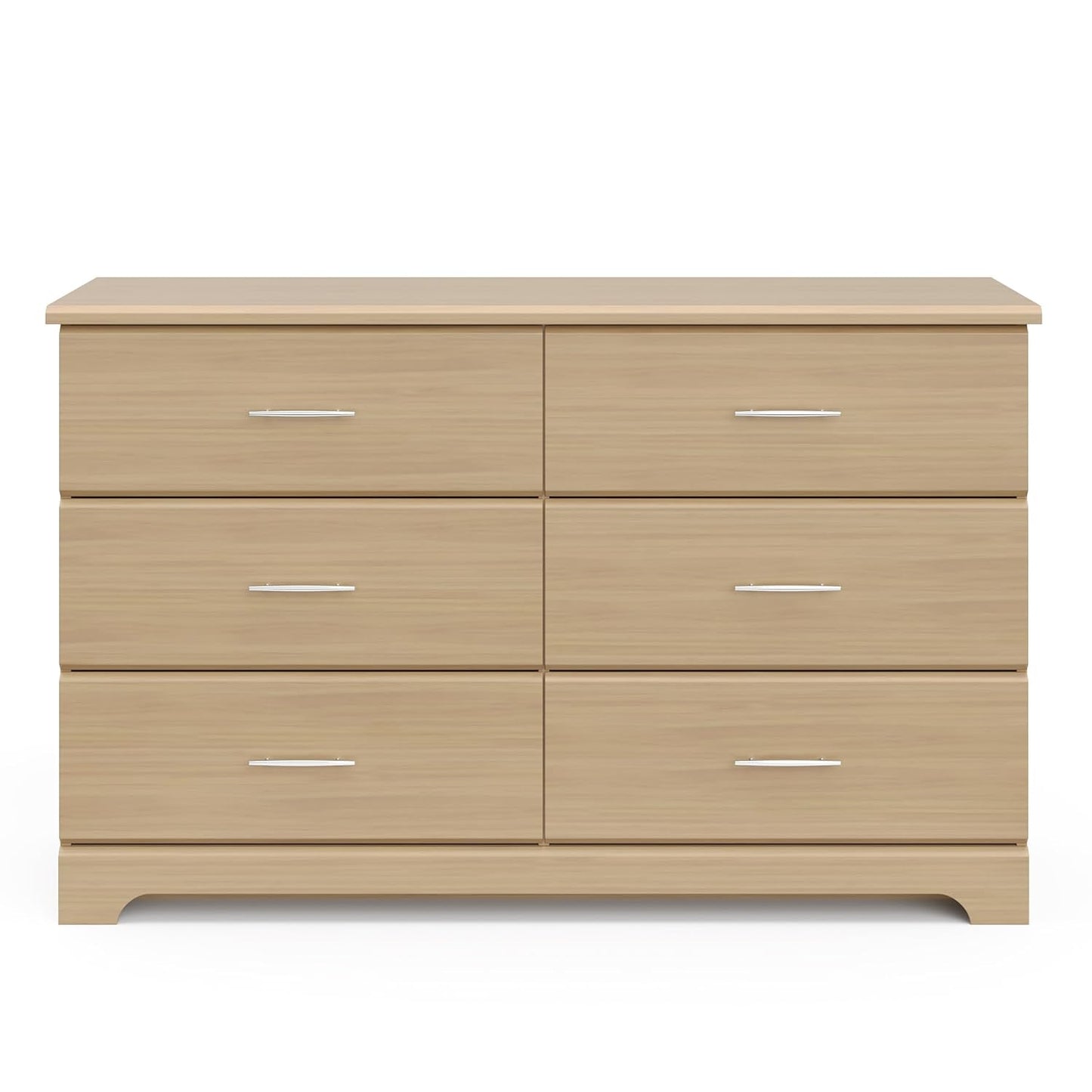 Brookside 6 Drawer Double Dresser (Driftwood) – Dresser for Nursery, 6 Drawer Dresser, Kids Dresser, Nursery Dresser Drawer Organizer, Chest of Drawers ShipItFurniture