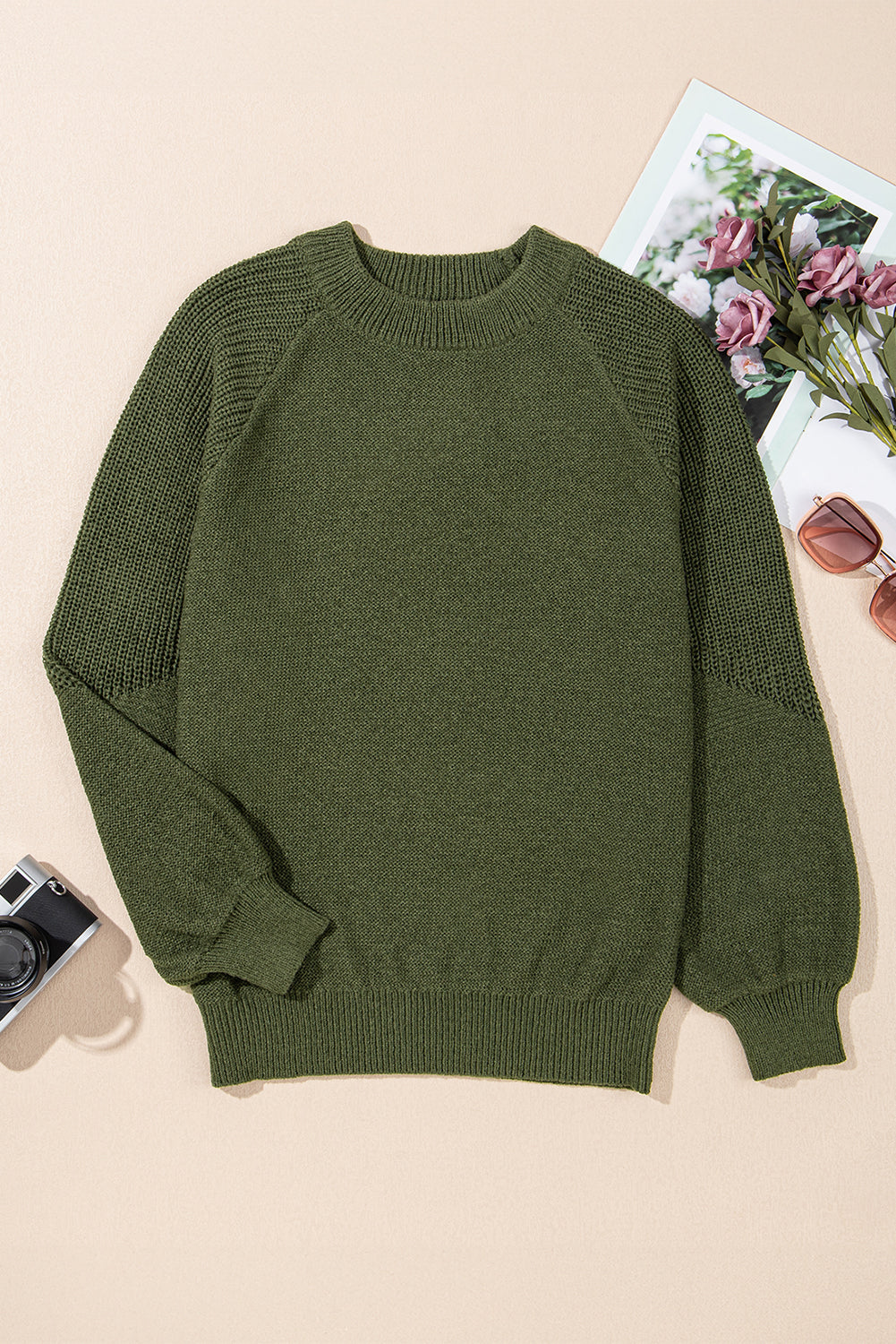 Maren Raglan Sleeve Pullover Sweater