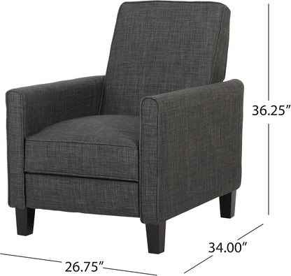 Emmie Fabric Recliner Set Of 2 Moss Gray Recliners ShipItFurniture