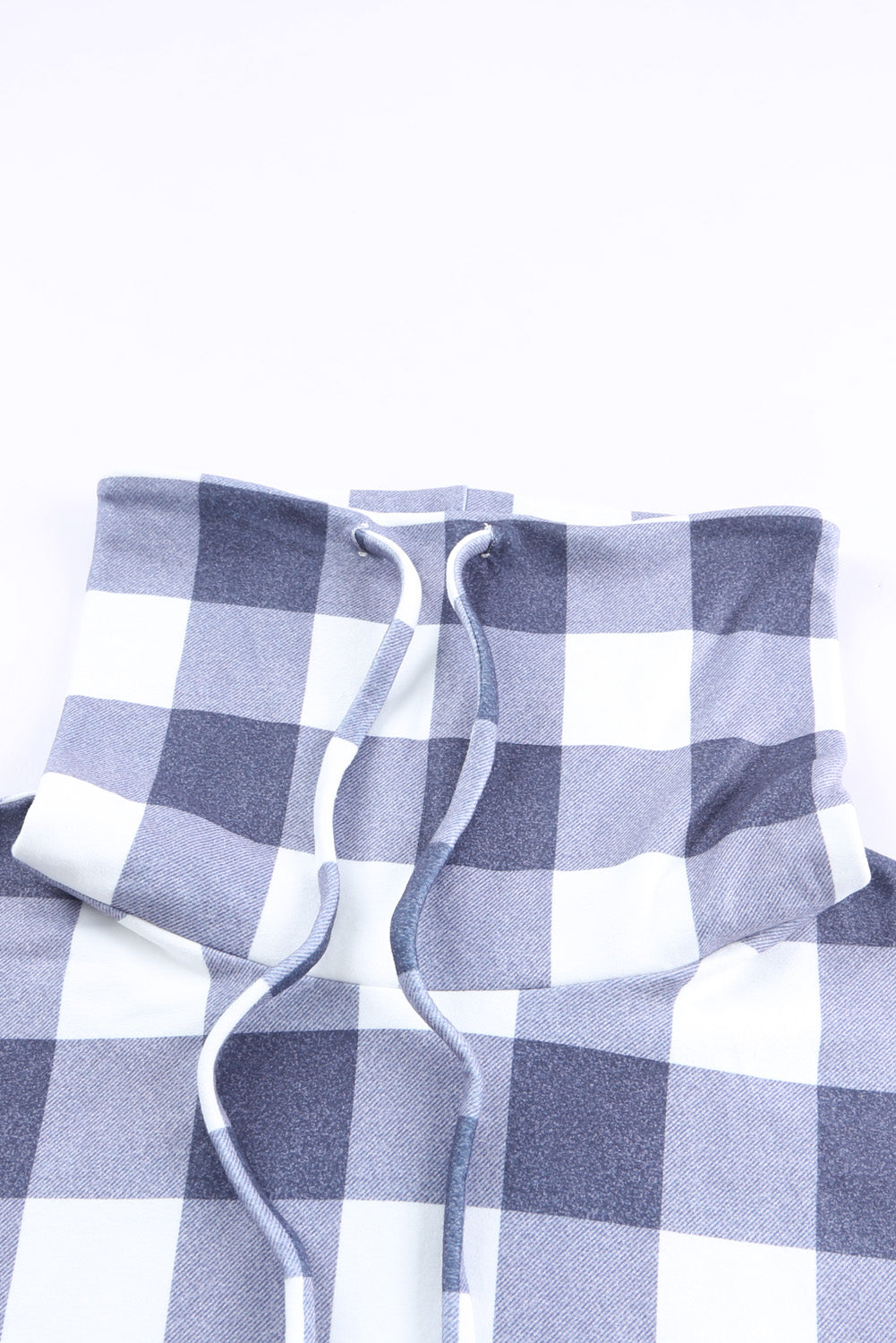 Beth Plaid Patchwork Cowl Sweatshirt