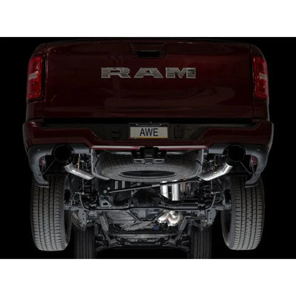 AWE 25+ RAM 1500 3.0TT 0FG Catback Touring Exhaust - Diamond Black Tips NP Motorsports