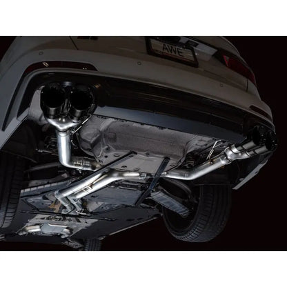 AWE Tuning 19-23 Audi C8 S6/S7 2.9T V6 AWD Track Edition Exhaust - Diamond Black Tips NP Motorsports