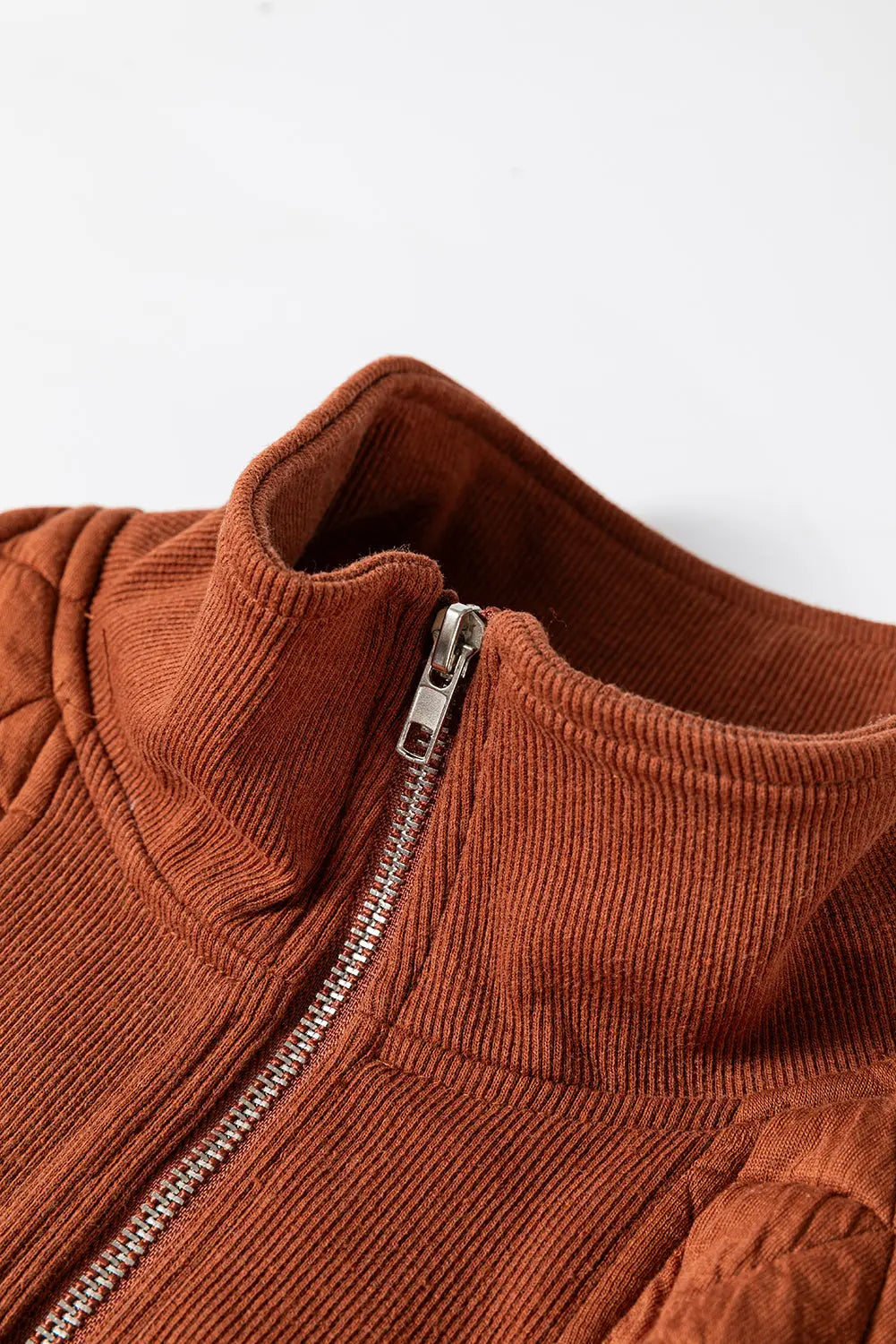Yavita Half Zipped Loose Sweatshirt