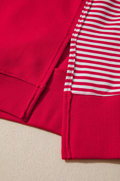 Aaliyah Patchwork Sleeve Colorblock Sweatshirt