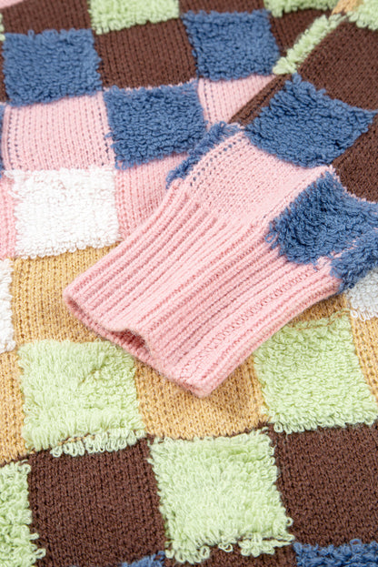 Kiara Pattern Front Cardigan Sweater